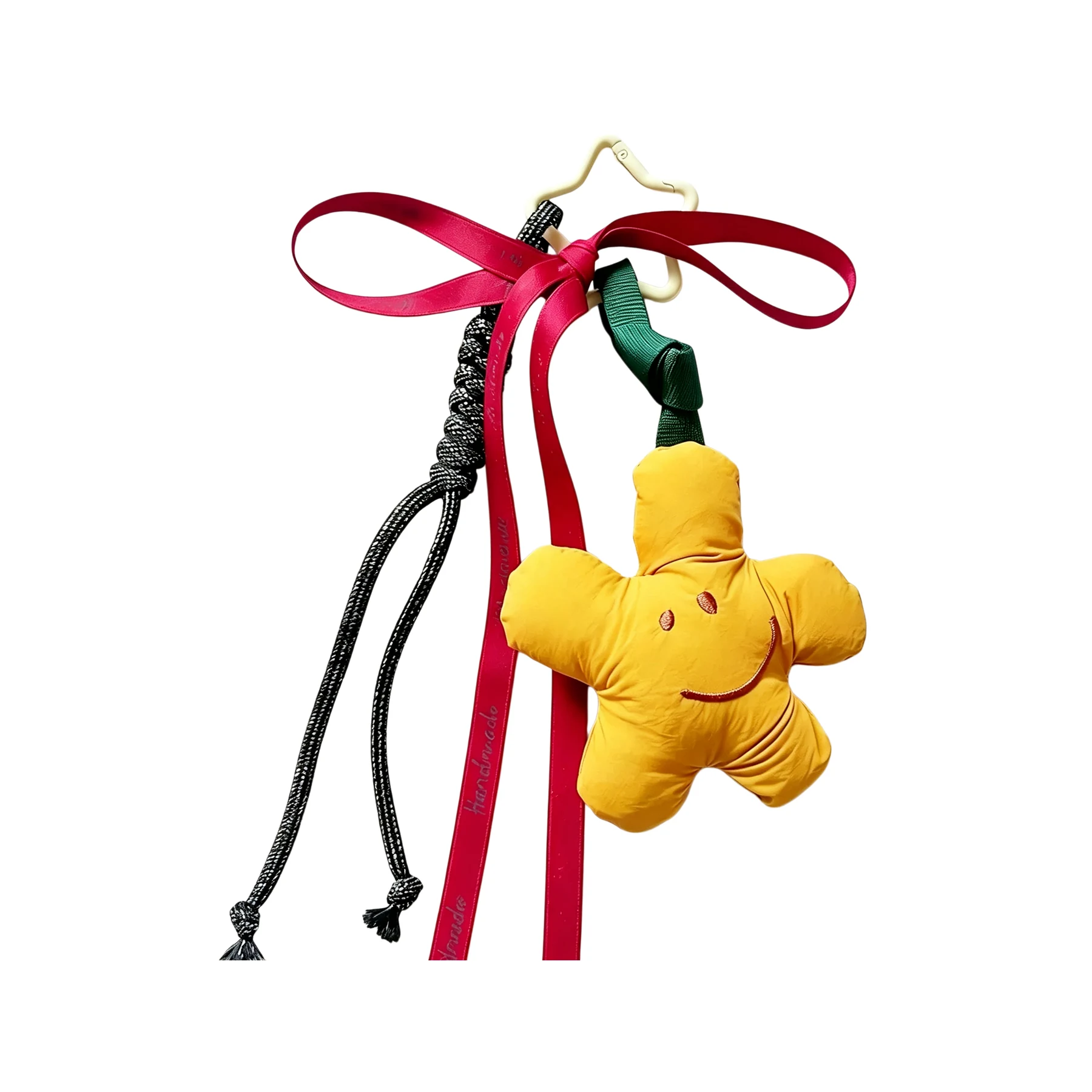Plush Smiley Star Bag Charm