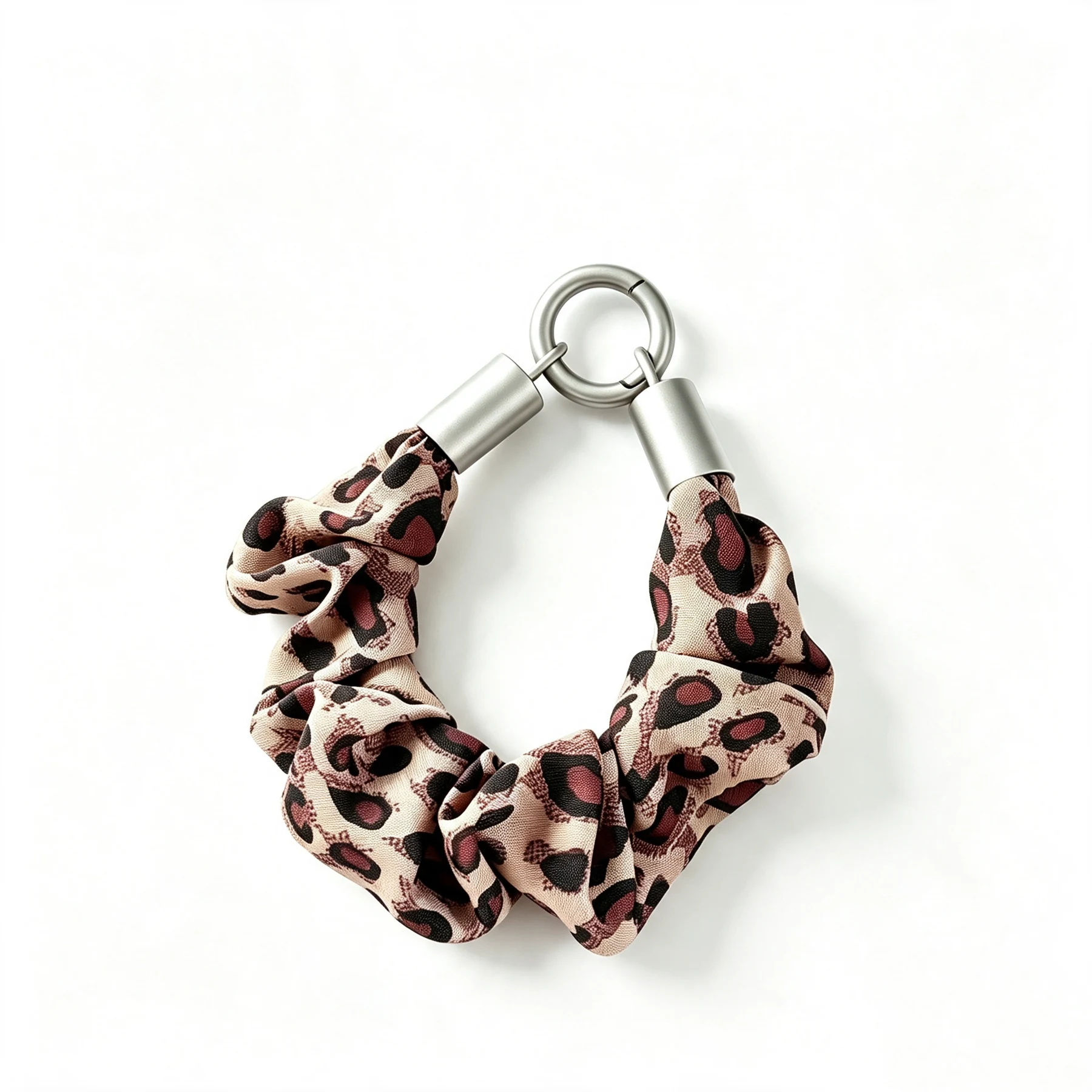Leopard Scrunchie Phone Wrist Strap
