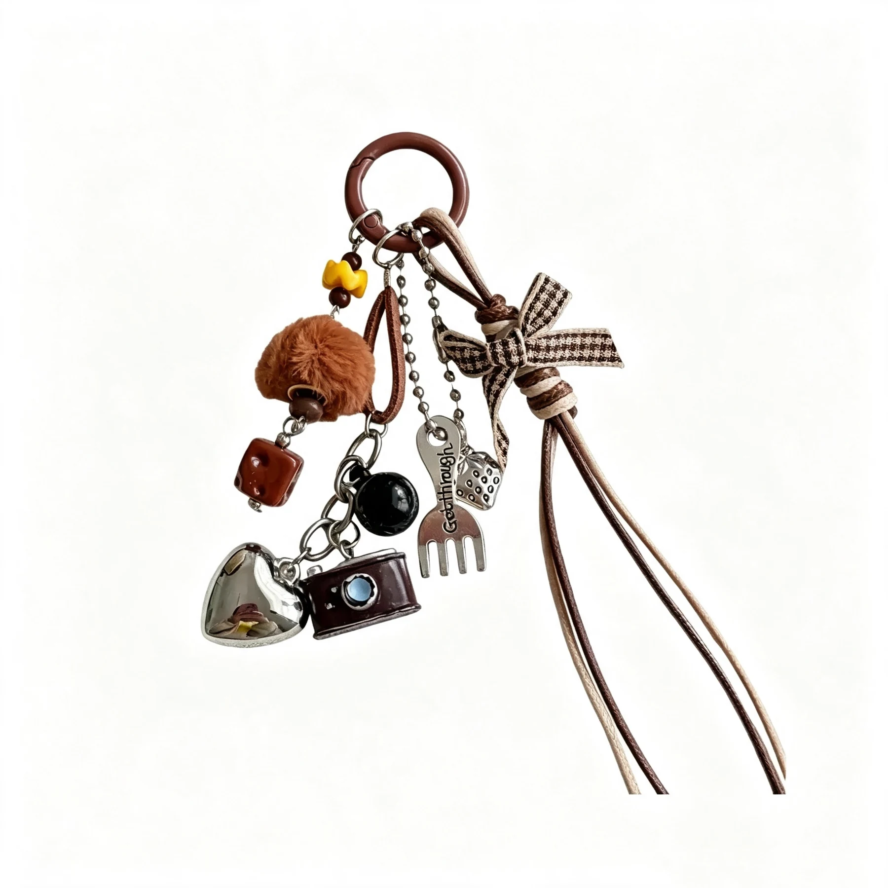Camera & Teddy Bear Bag Charm
